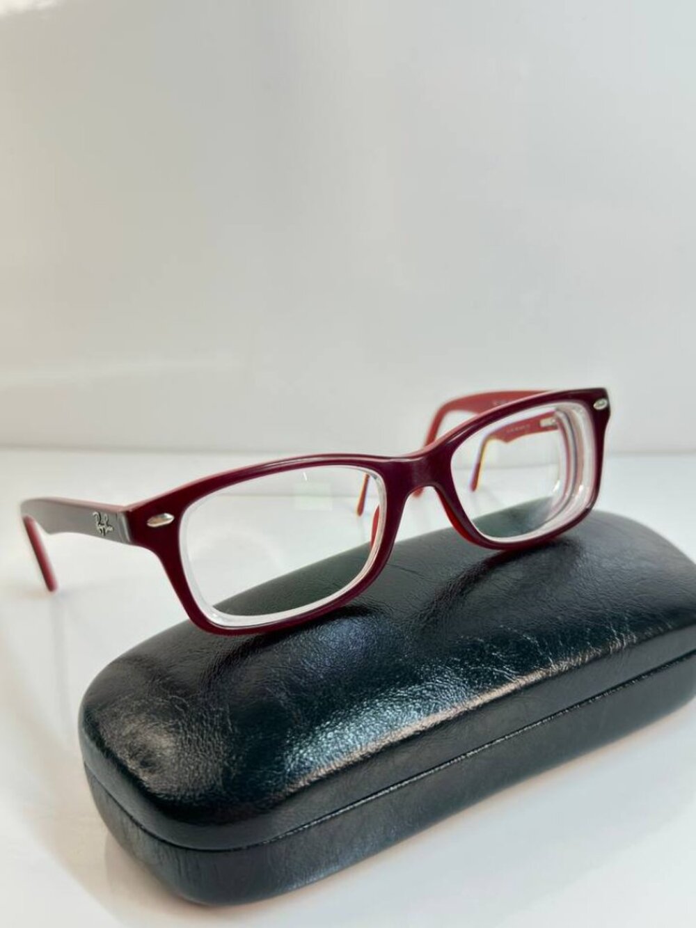 Ray-Ban RB1531 Eyeglasses – Burgundy Red – 48-16-130